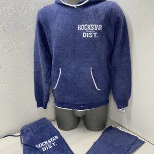 Rockstar Original Mohair Knit “Lake Navy” Track Set – Size S (NWT)